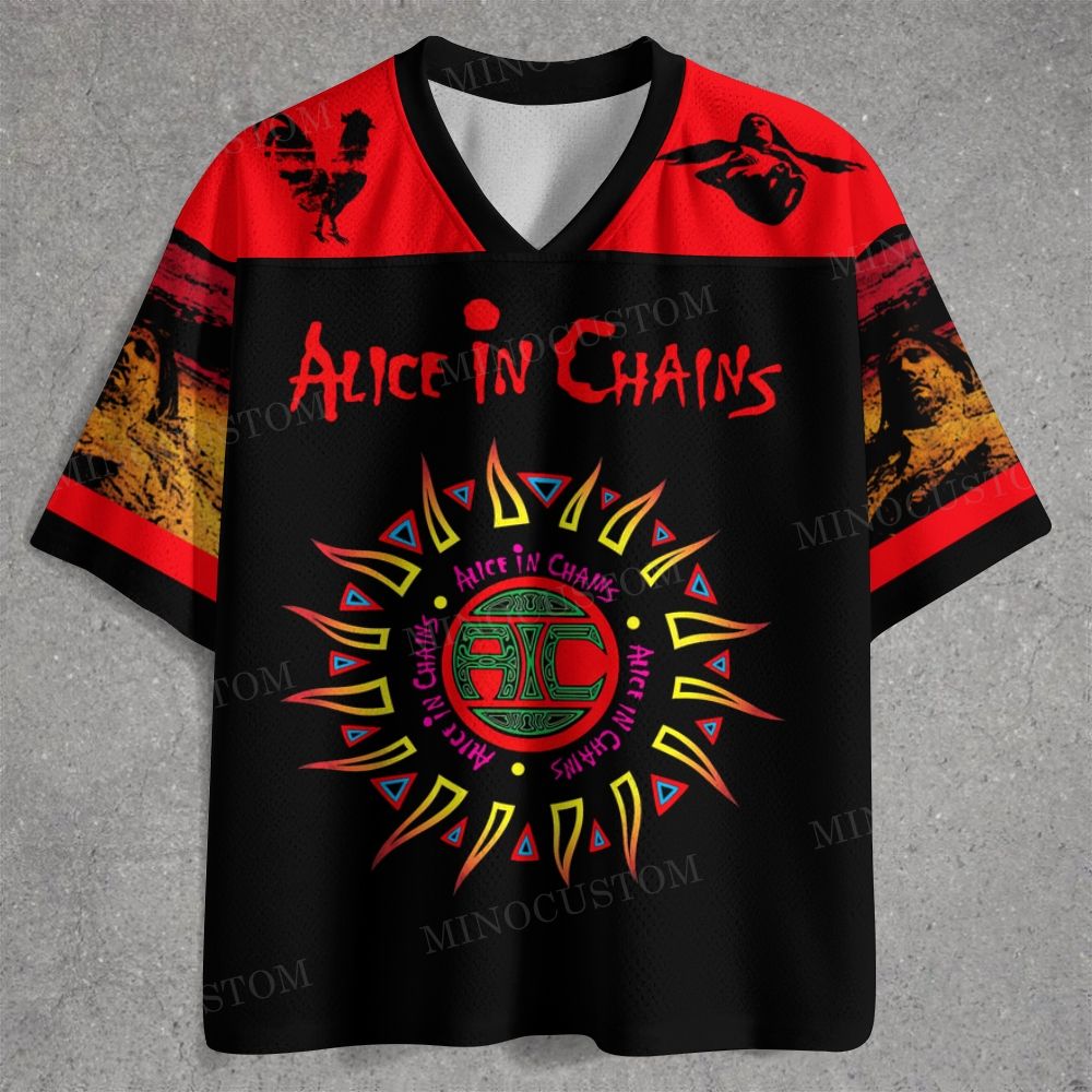 Retro Psychedelic Sunburst Graphic Jersey Shirts 