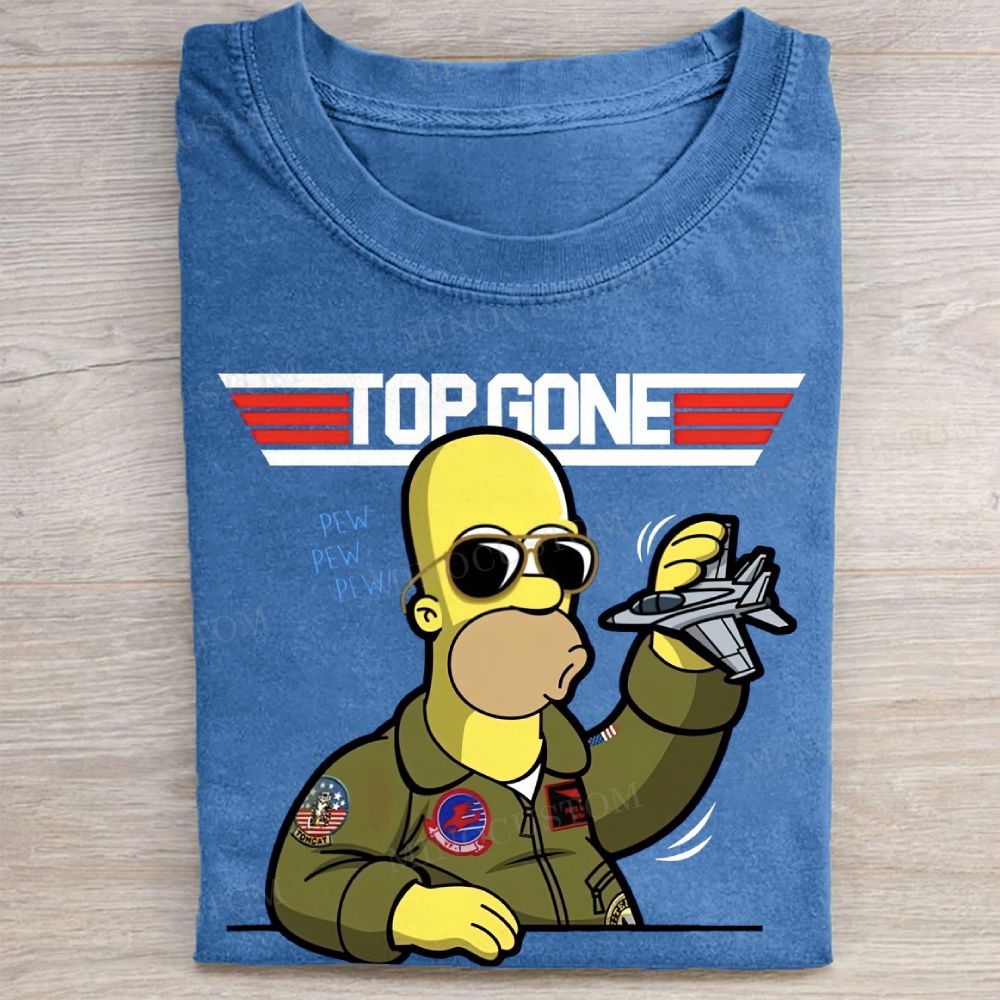  Pilot Cartoon Vintage Washed Tee