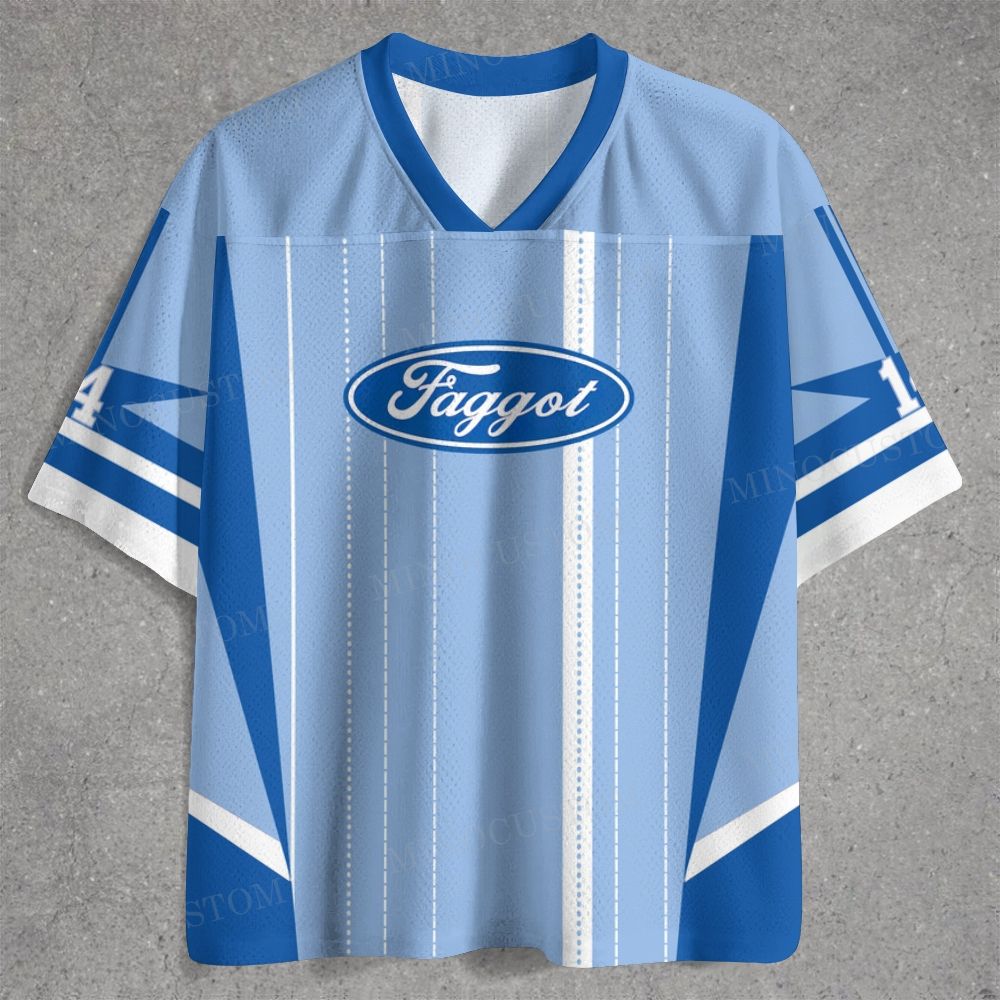Faggot Pride Y2K Casual Jersey Shirts 