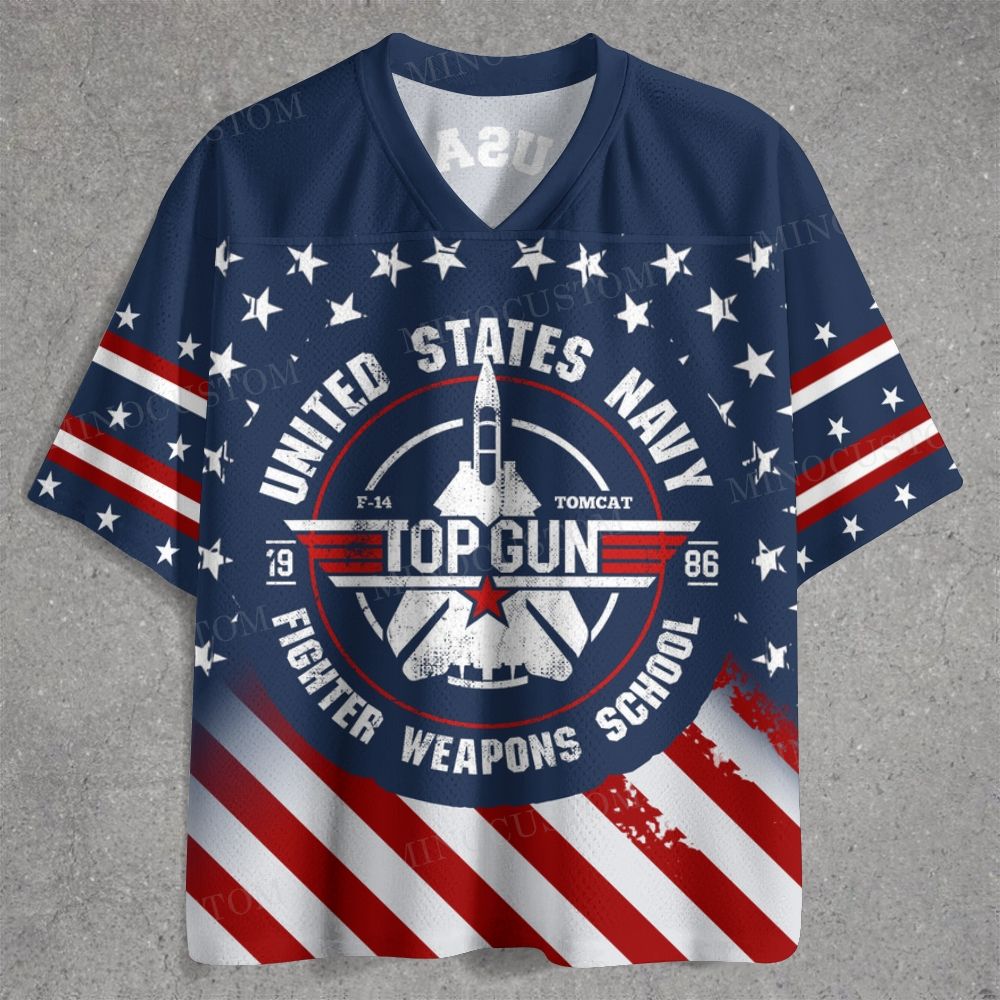 Retro Patriotic Fighter Jet Emblem Jersey Shirts 