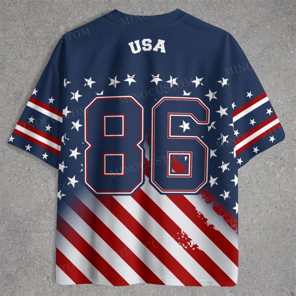 Retro Patriotic Fighter Jet Emblem Jersey Shirts 