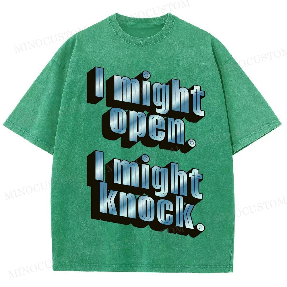  Retro Chrome 3D Slogan Oversized Washed T-Shirt