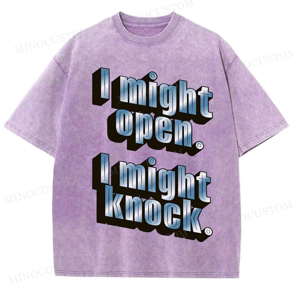  Retro Chrome 3D Slogan Oversized Washed T-Shirt