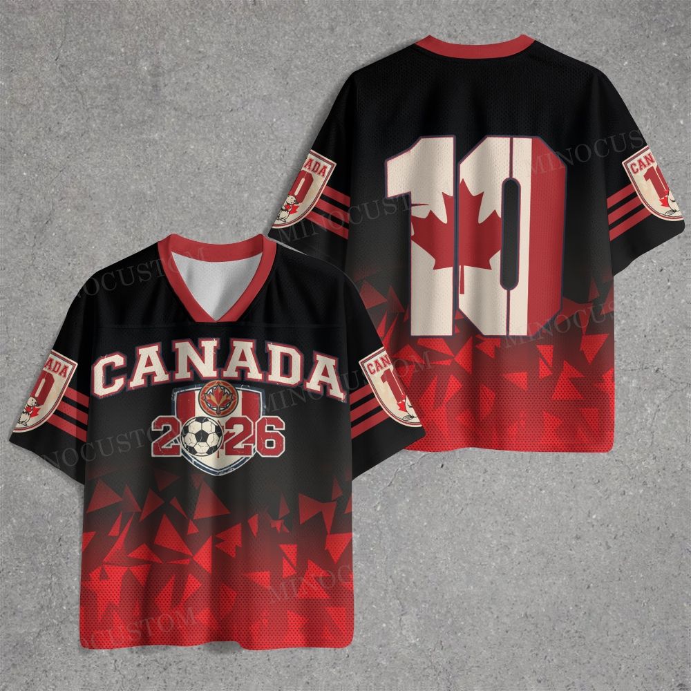 Retro Maple Leaf Football Canada Jersey Shirts 