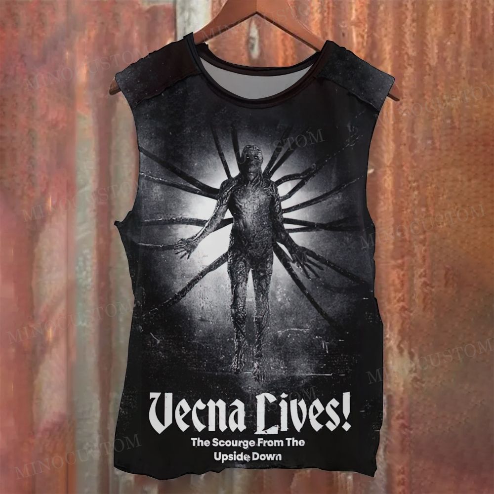 Vecna Lives Horror Villain Sleeveless Printed Tank Top
