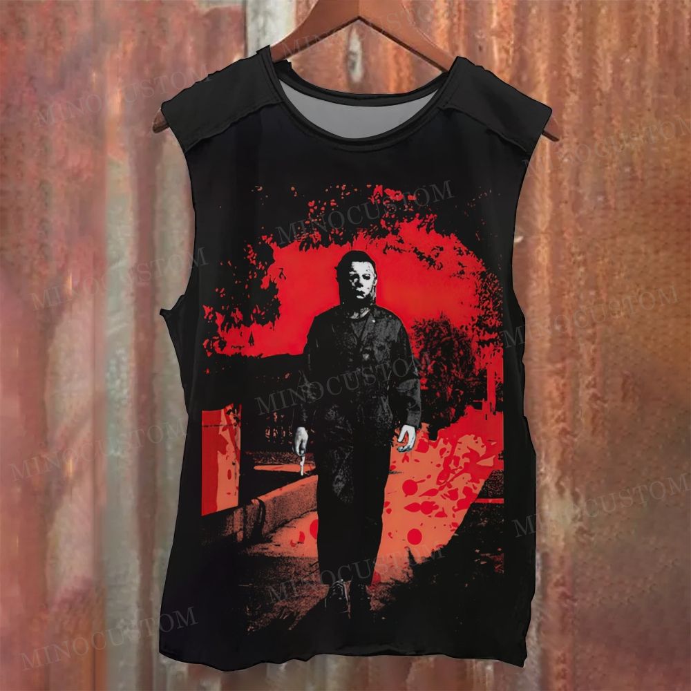 Michael Myers Halloween Horror Sleeveless  Printed Tank Top