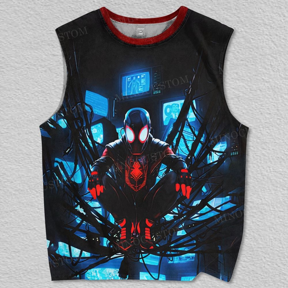 Urban Hero Tech Sleeveless Graphic Printed Tank Top