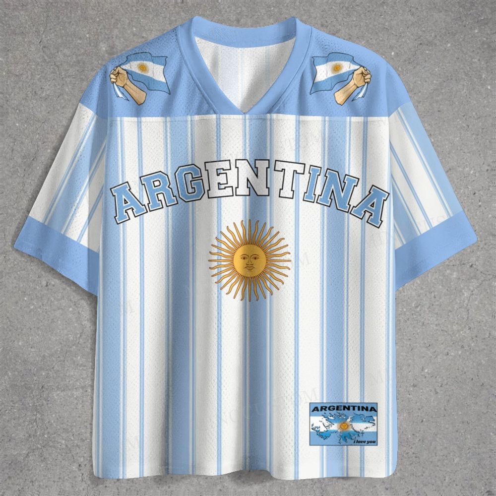 Argentina Heritage Striped Soccer Jersey Shirts 