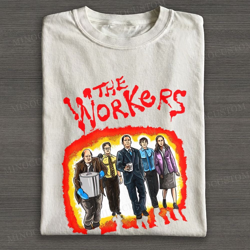 Corporate Rebels Office Culture Graphic Cotton T-shirt 