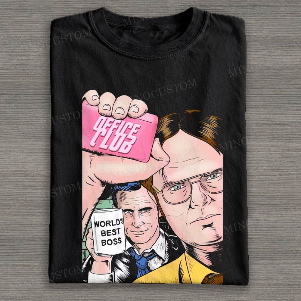 Office Parody Soap Bar Graphi Cotton T-shirt 