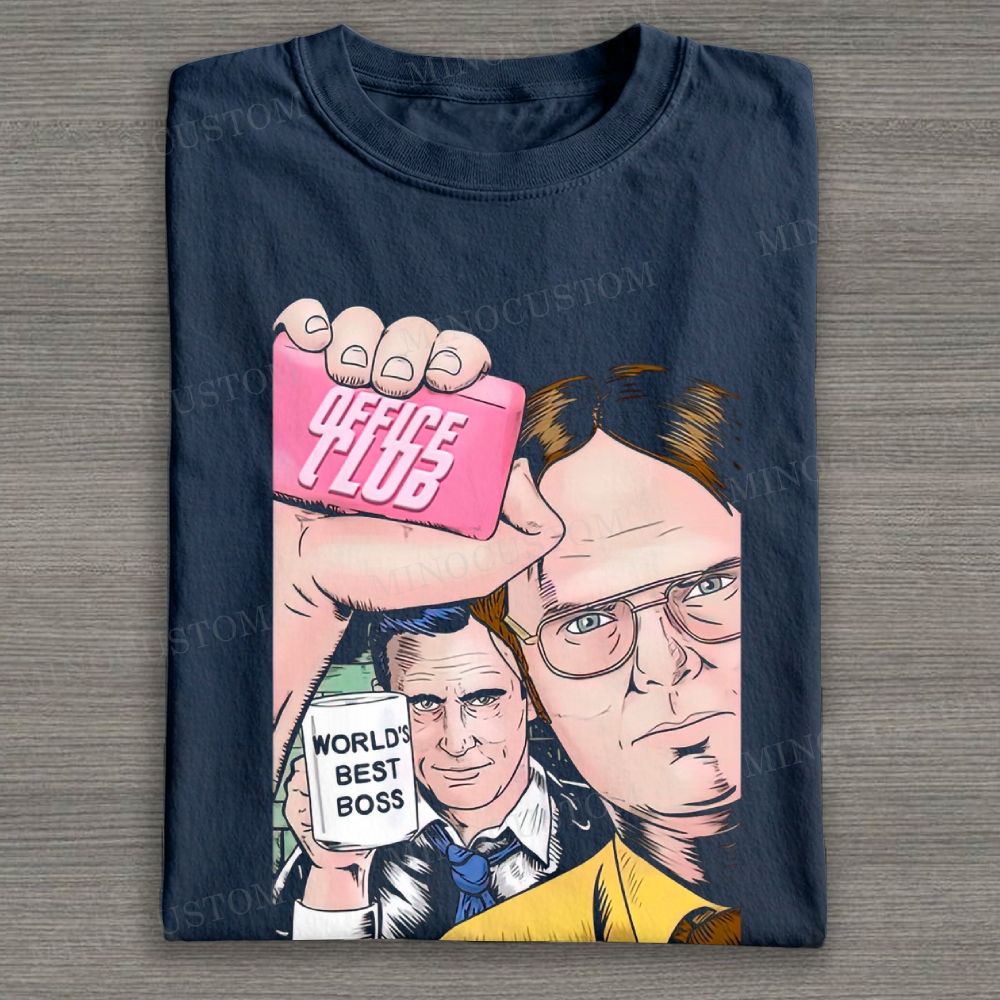 Office Parody Soap Bar Graphi Cotton T-shirt 