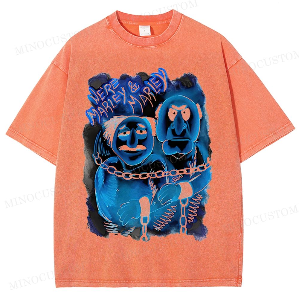 Marley & Marley Muppets Christmas Carol Parody Washed T-Shirt