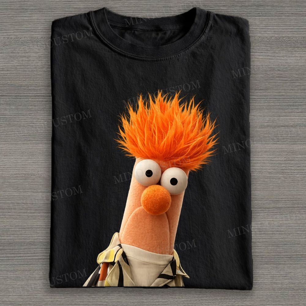 "Panicked Beaker" Muppet  Cotton T-shirt