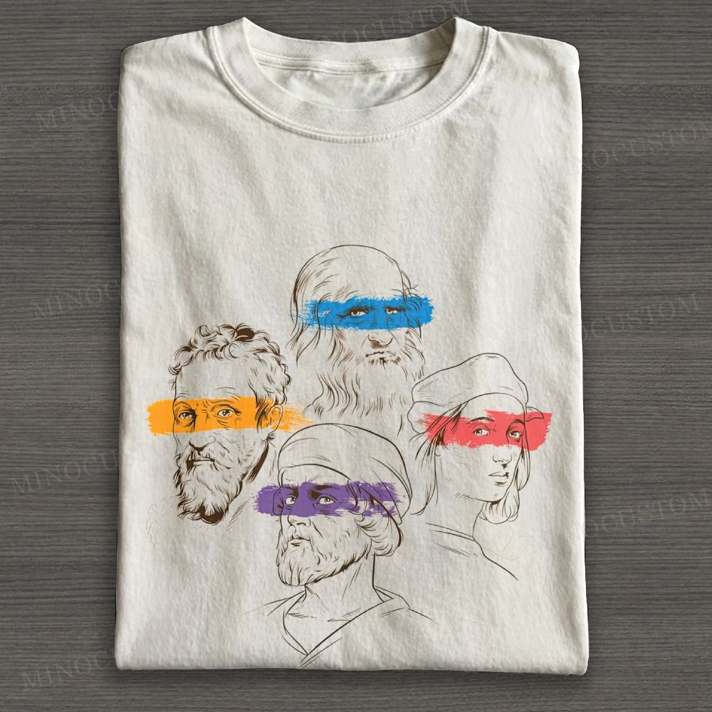 Renaissance Masters Portrait Washed Vest Cotton T-shirt