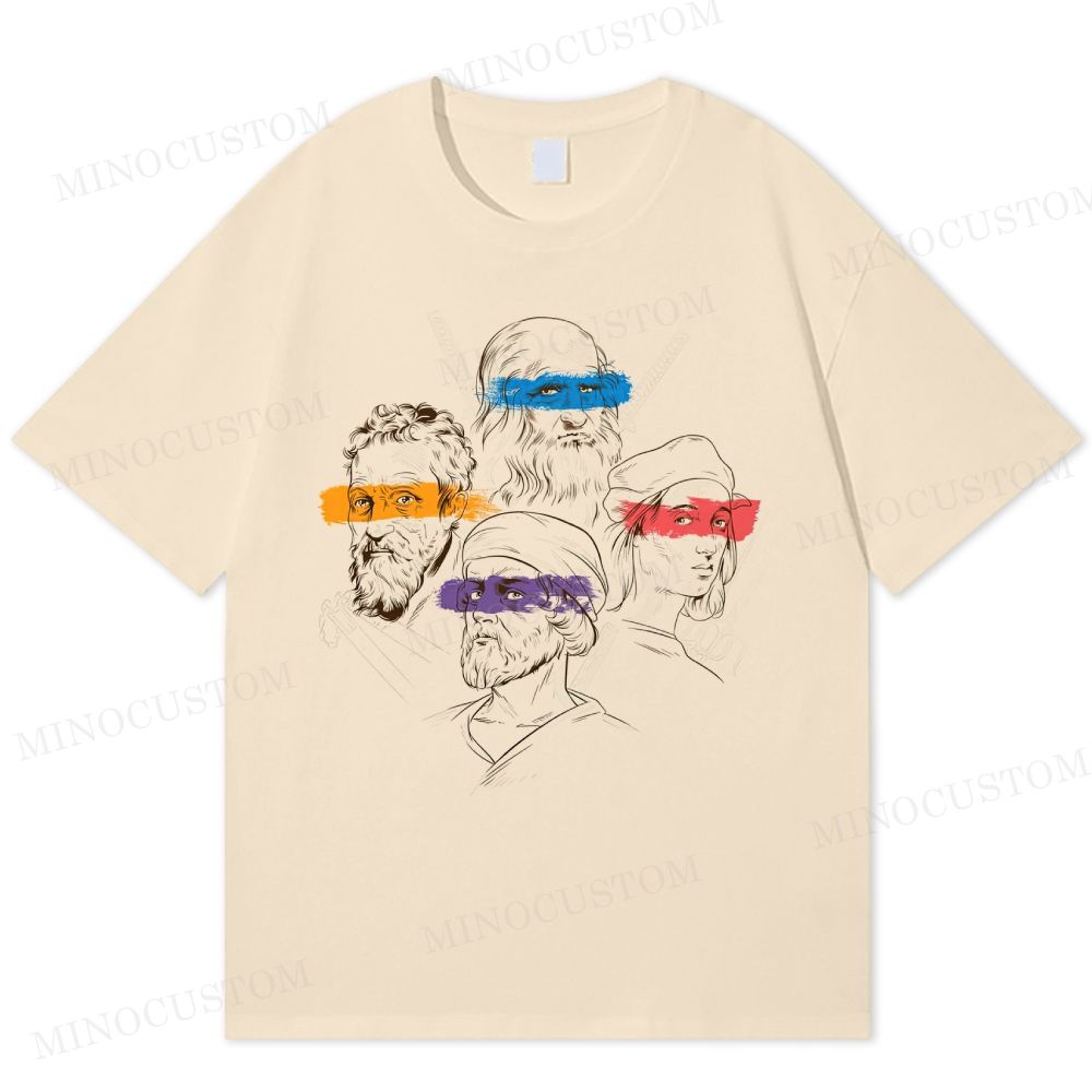 Renaissance Masters Portrait Washed Vest Cotton T-shirt Cotton T-shirt