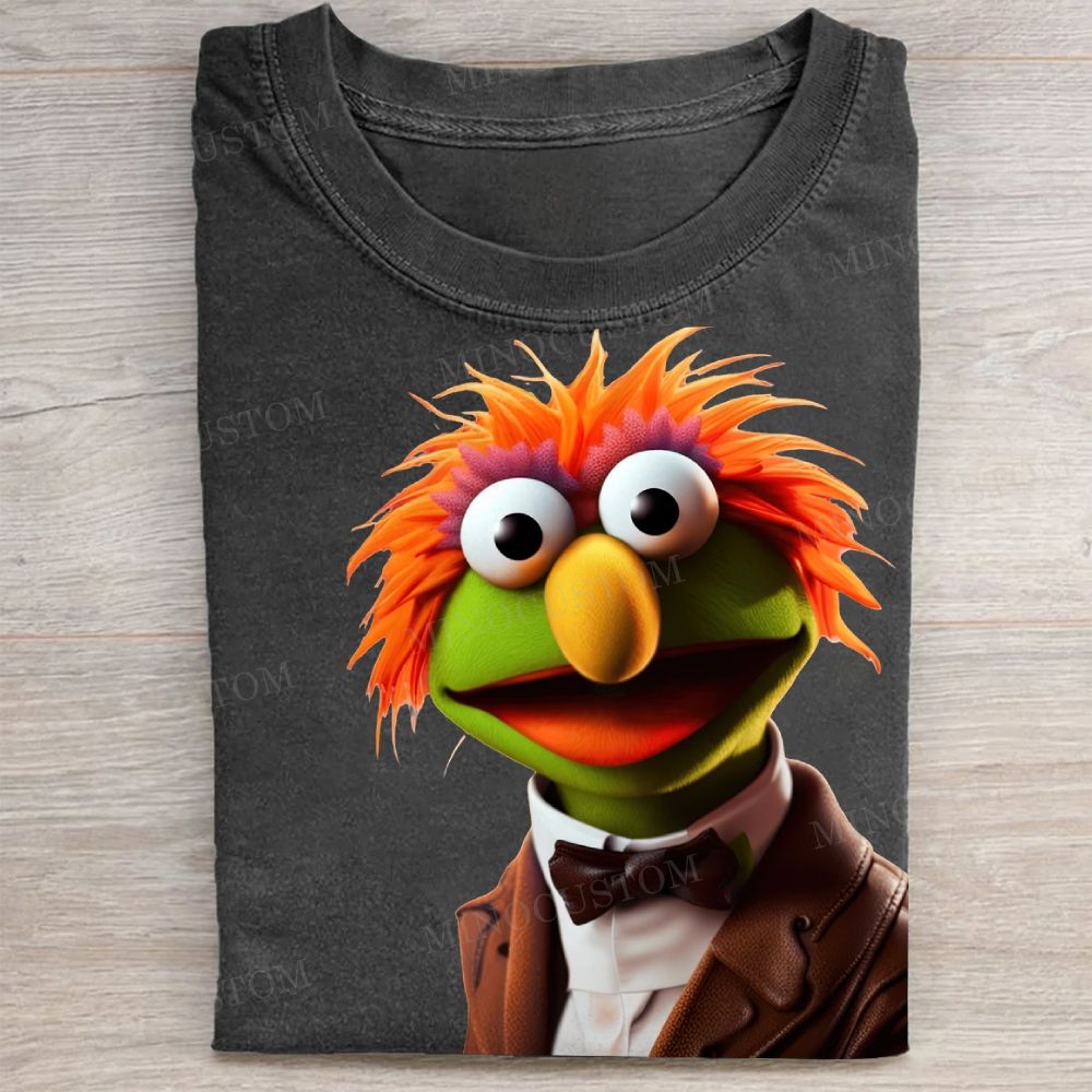 Dapper Muppet Character  Vintage Washed Tee