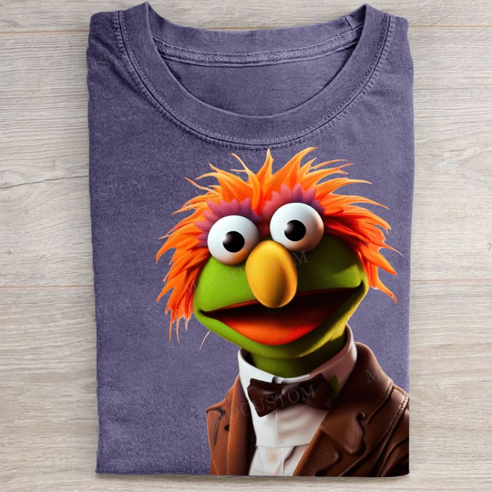 Dapper Muppet Character  Vintage Washed Tee