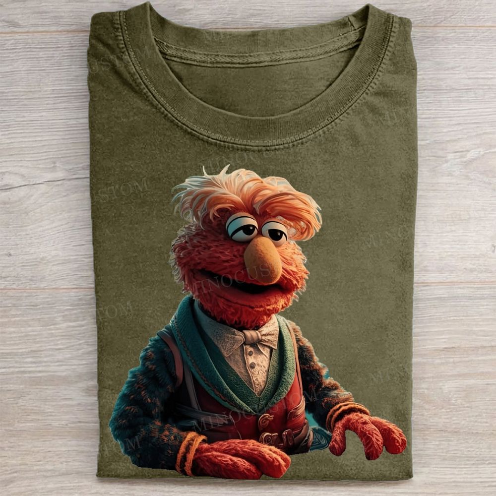 Gentleman Muppet Character Vintage Washed Tee