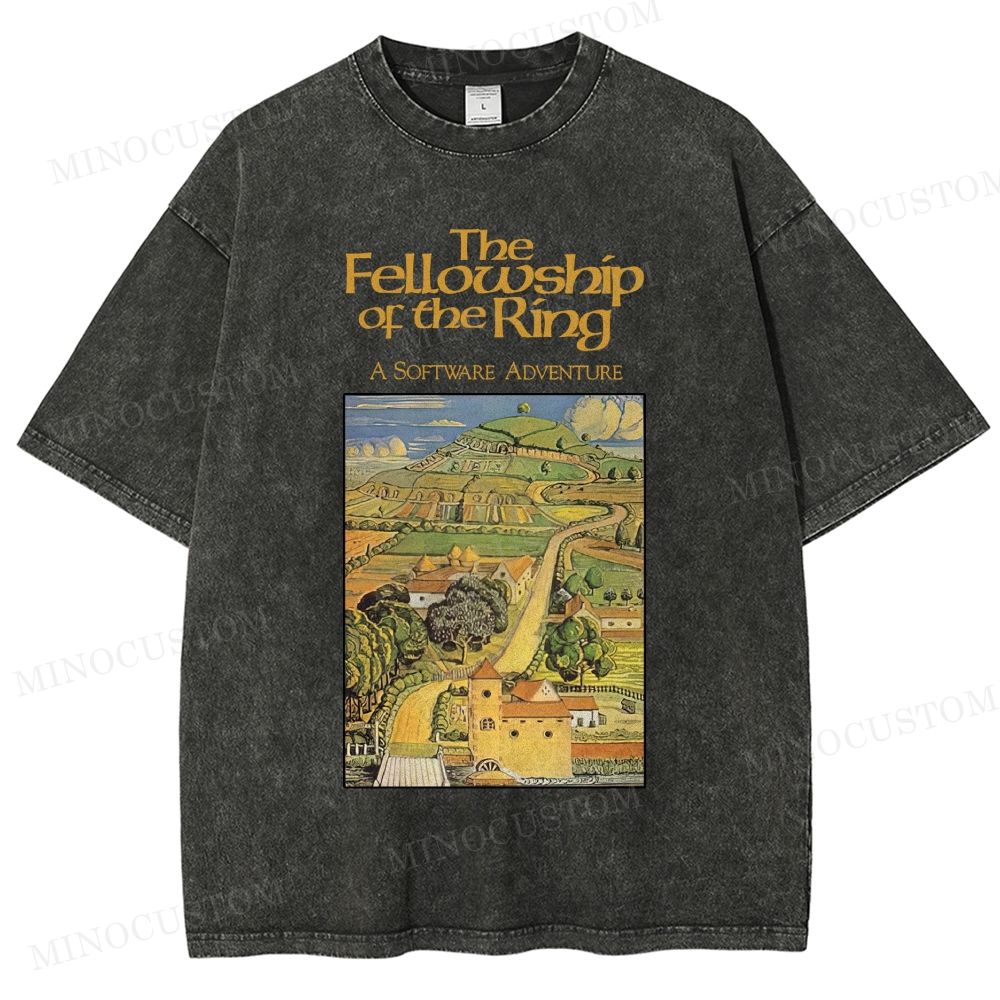 "Software Fellowship Adventure Vintage Landscape Washed T-Shirt