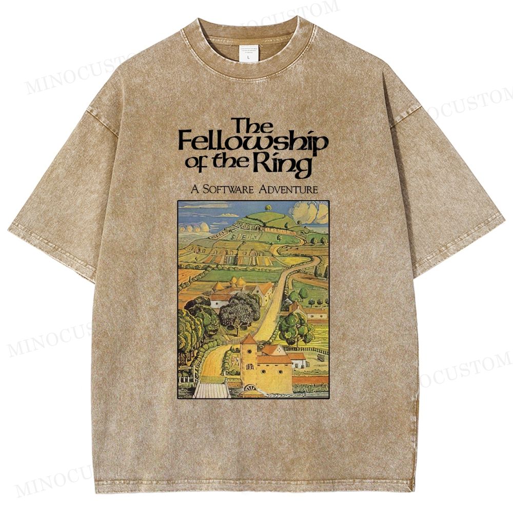 "Software Fellowship Adventure Vintage Landscape Washed T-Shirt