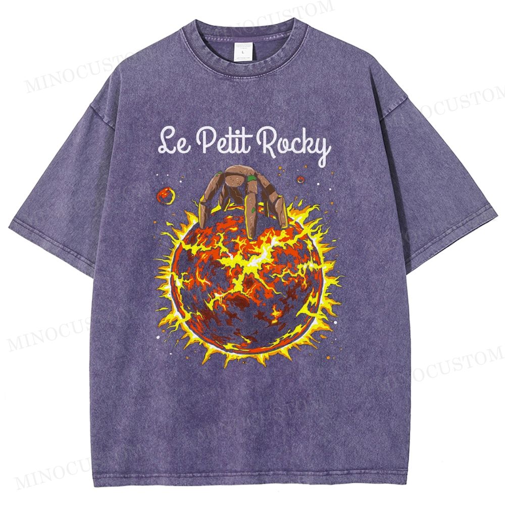 Burning Planet Cosmic Graphic Vintage washed tshirt