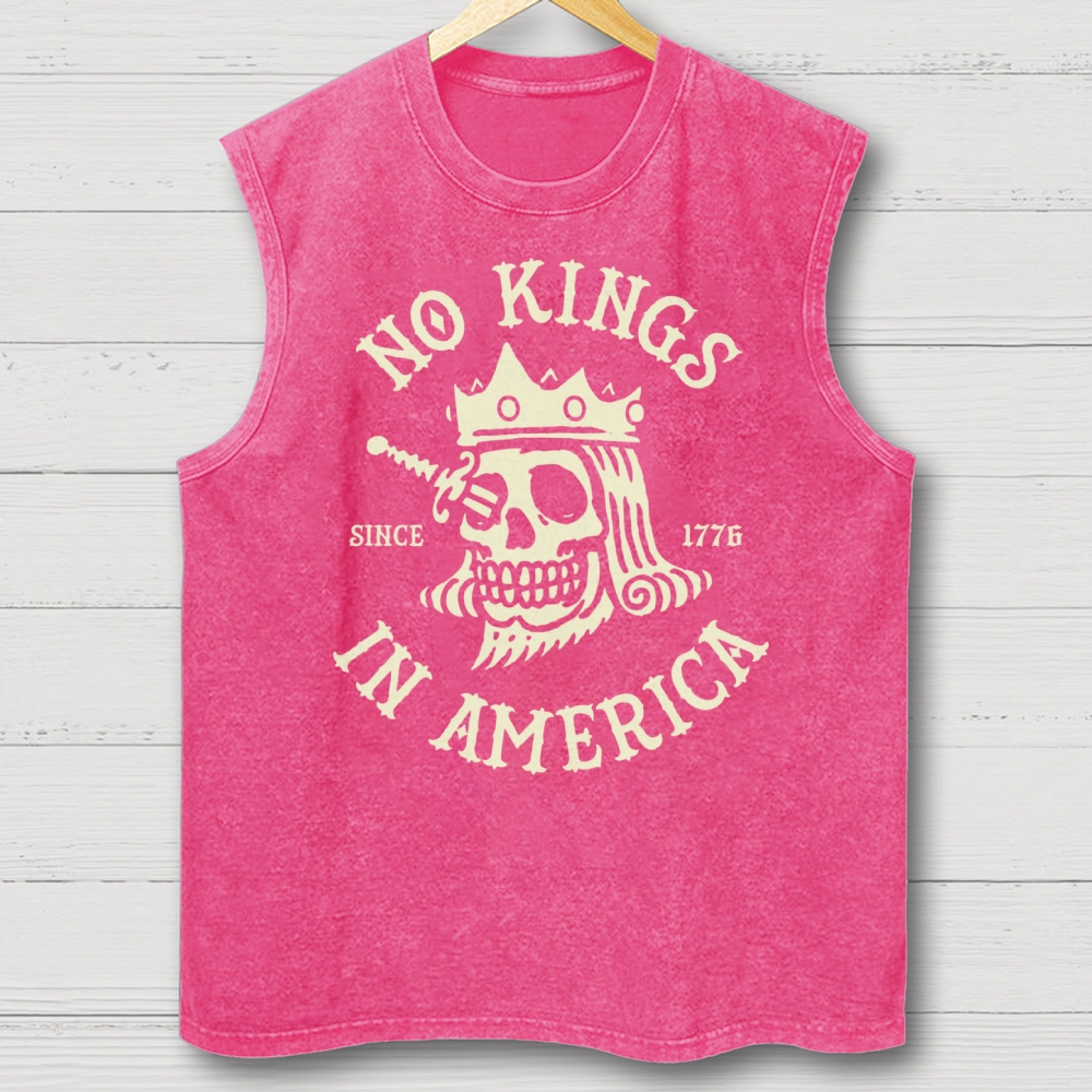 No Kings Vintage  Washed Vest 