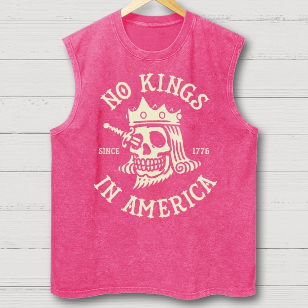 No Kings Vintage  Washed Vest 