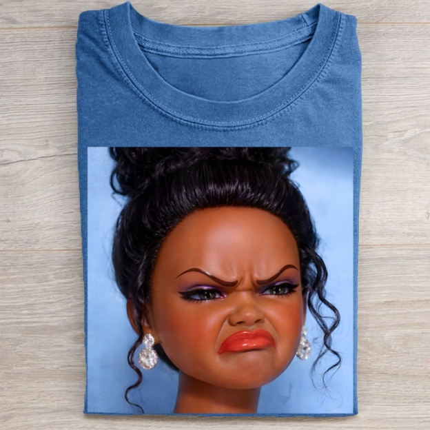 Angry Black Barbie Doll Meme Vintage Washed Tee