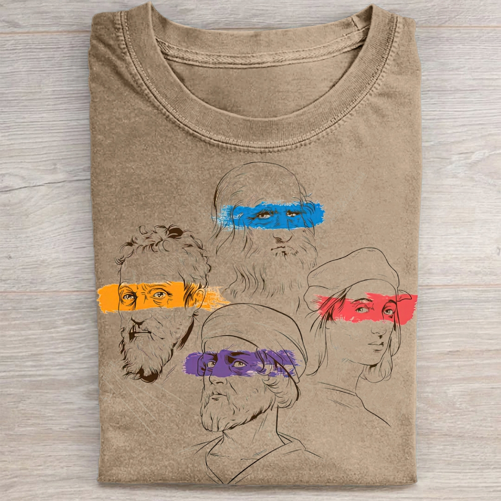 Renaissance Masters Portrait Vintage Washed Tee