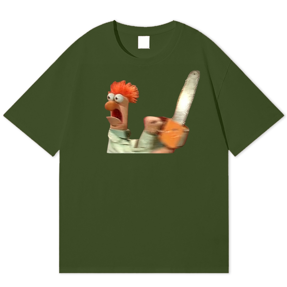 Chainsaw Beaker The Muppets Parody Vintage Cotton T-shirt