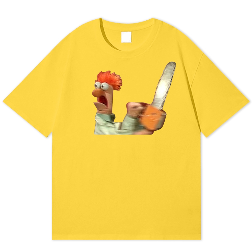 Chainsaw Beaker The Muppets Parody Vintage Cotton T-shirt