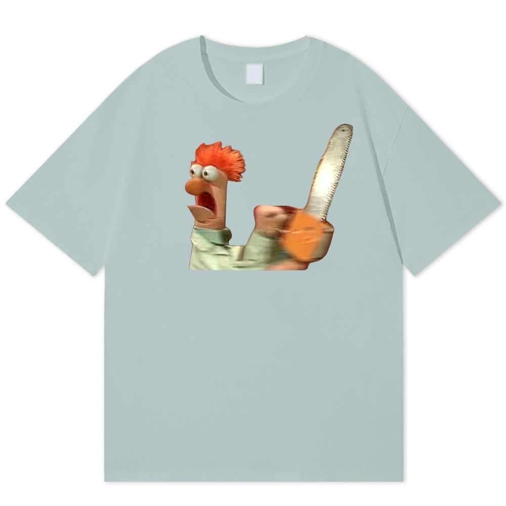 Chainsaw Beaker The Muppets Parody Vintage Cotton T-shirt