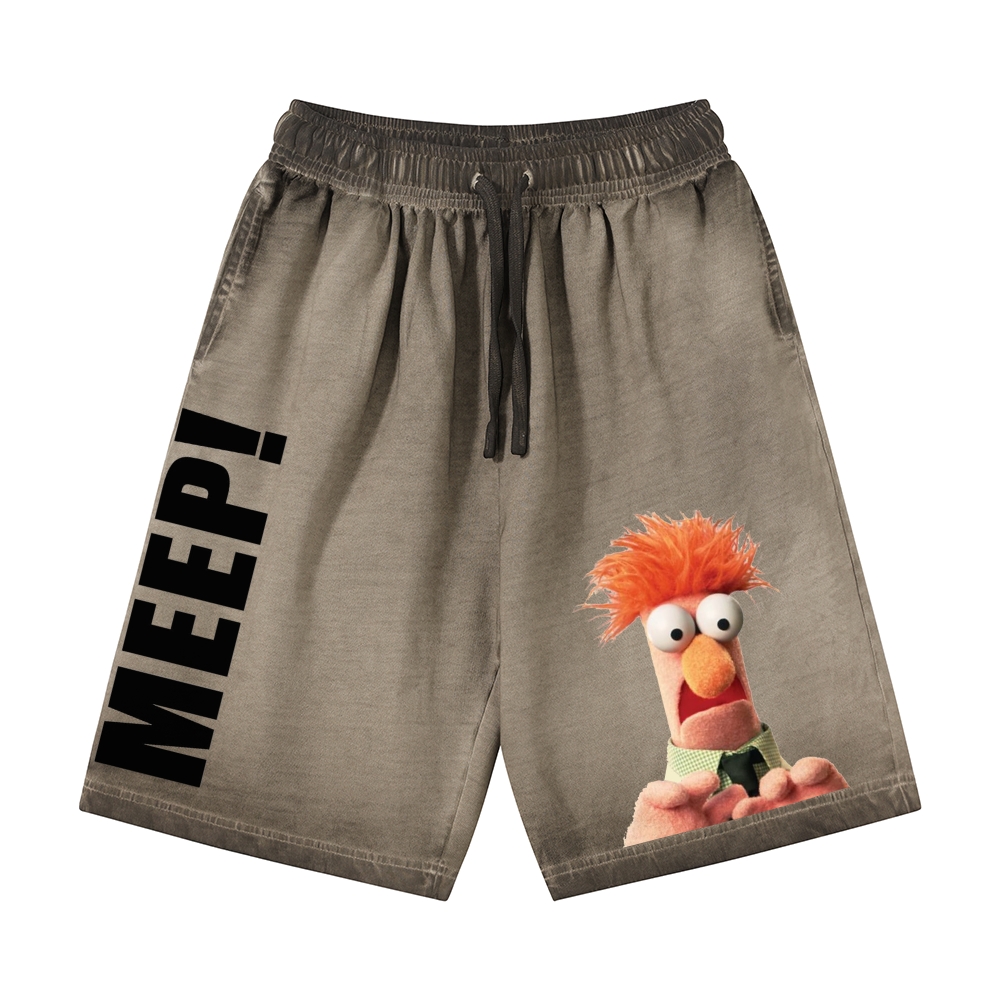 "MEEP!" Beaker Muppet Casual Gradient Shorts