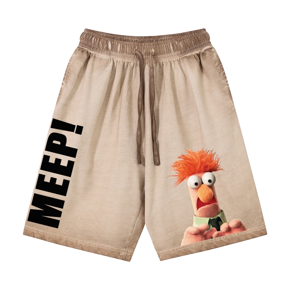 "MEEP!" Beaker Muppet Casual Gradient Shorts