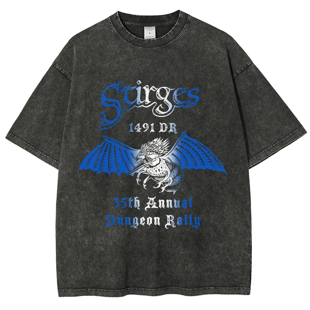 Vintage "Dungeon Rally" D&D GraphicWashed T-Shirt