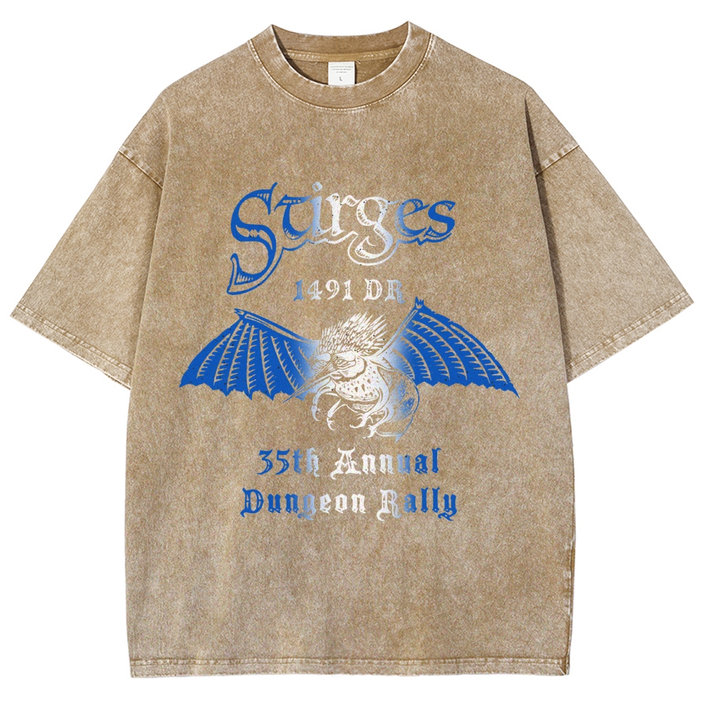 Vintage "Dungeon Rally" D&D GraphicWashed T-Shirt