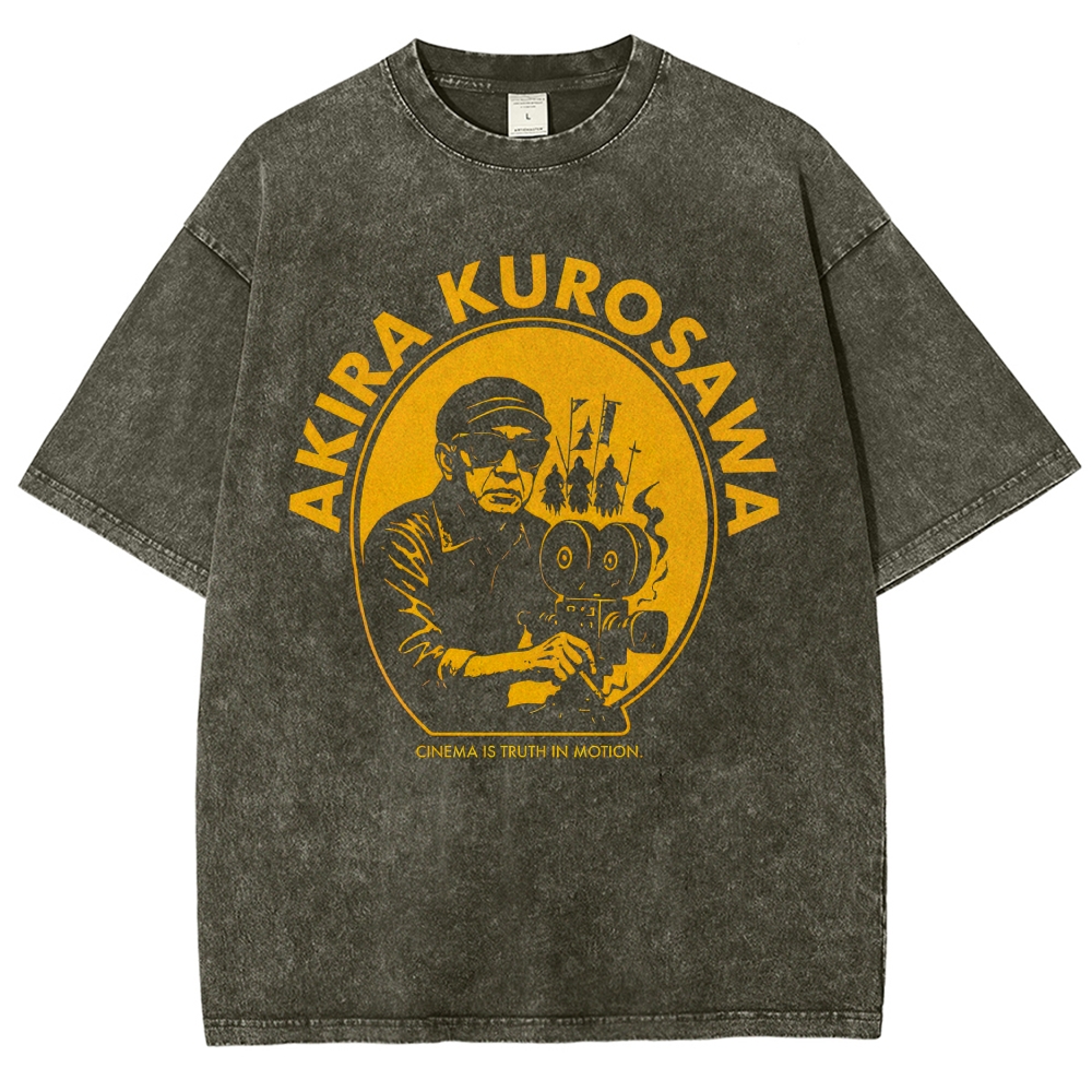 Akira Kurosawa "Cinema Is Truth" Vintage Washed T-Shirt