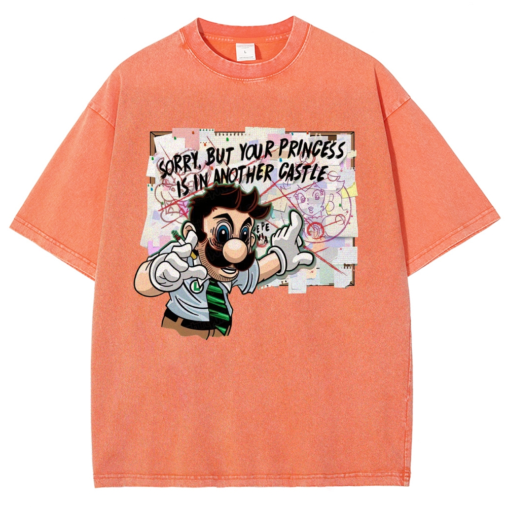 "Your Princess Is In Another Castle" Parody Washed T-Shirt
