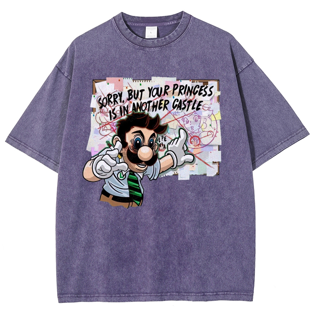 "Your Princess Is In Another Castle" Parody Washed T-Shirt
