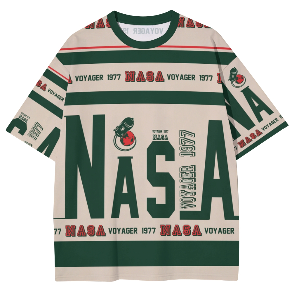 Vintage "NASA Voyager 1977" Space Print Graphic Unisex Print T-Shirt