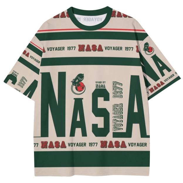 Vintage "NASA Voyager 1977" Space Print Graphic Unisex Print T-Shirt