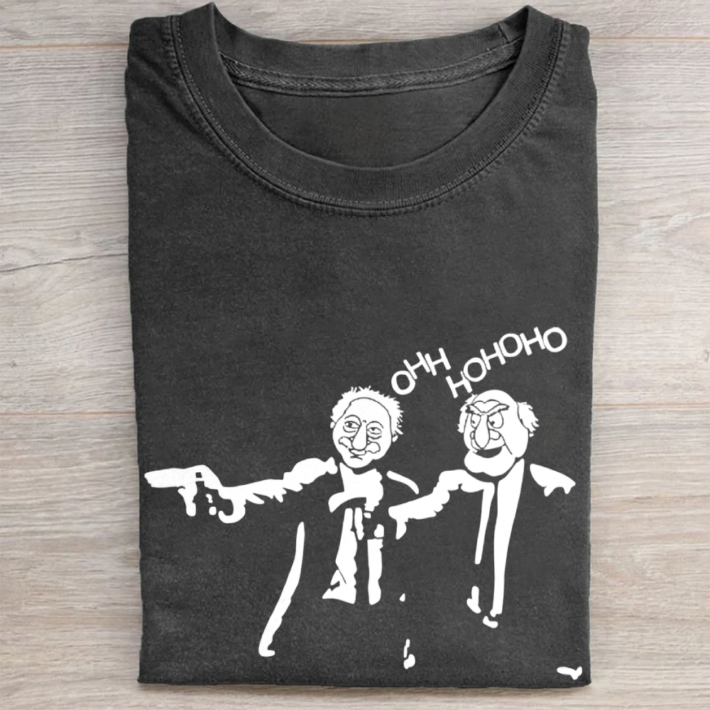 Muppet Statler and Waldorf "Ohh Hohoho"  Vintage Washed Tee
