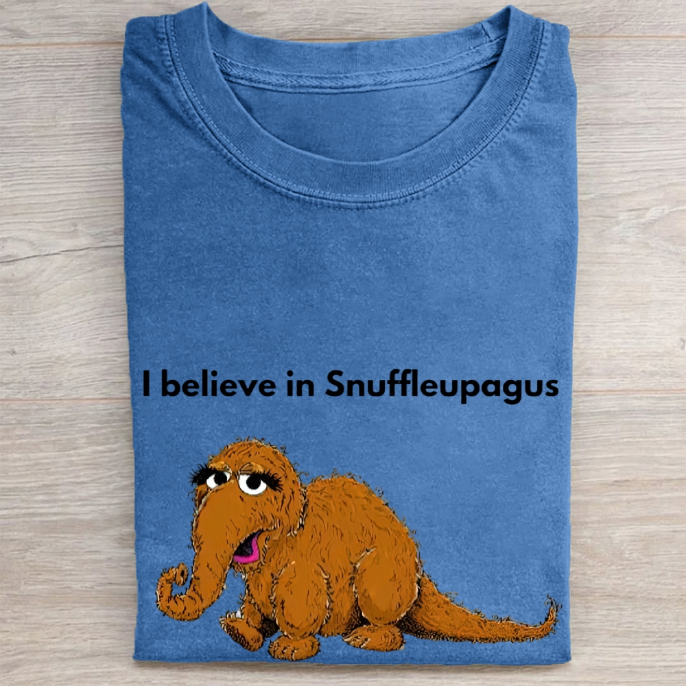  "I Believe in Snuffleupagus" Vintage Washed Tee