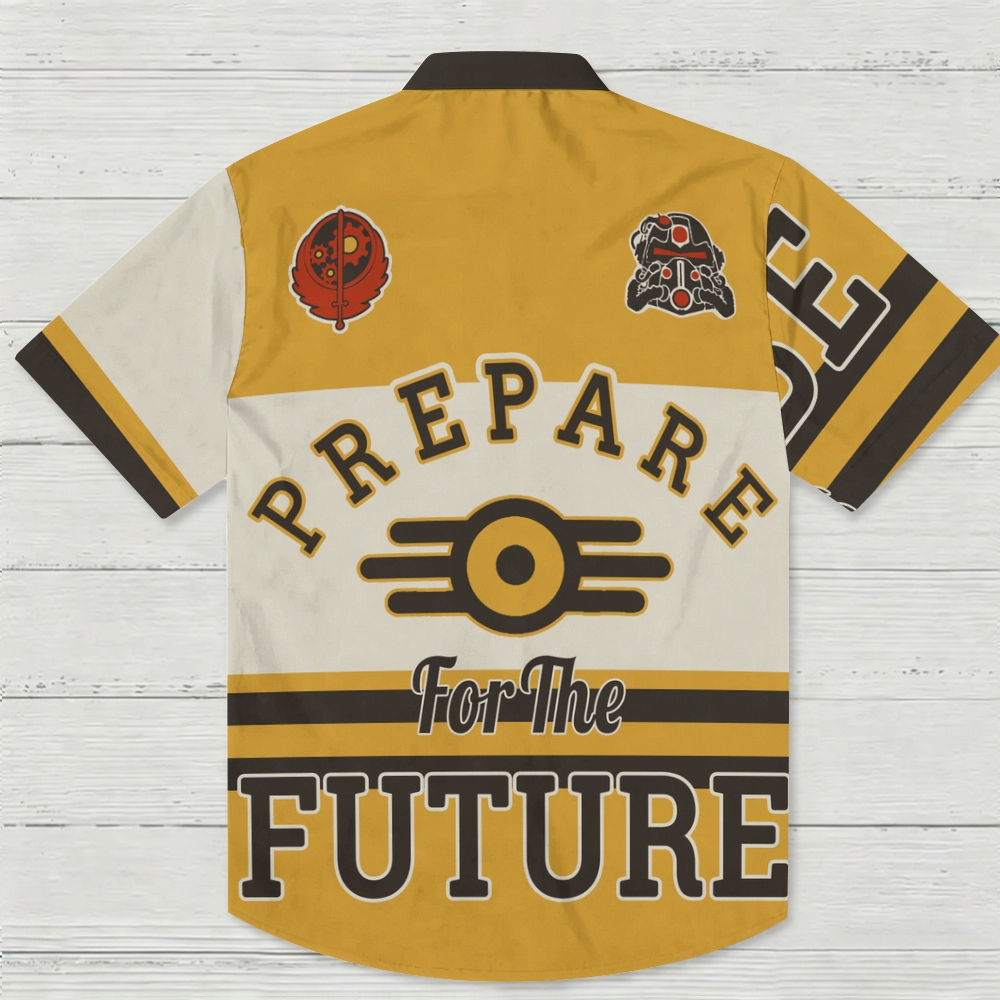 Vintage "Fallout Prepare For The Future" Vault-Tec Hawaiian Shirt