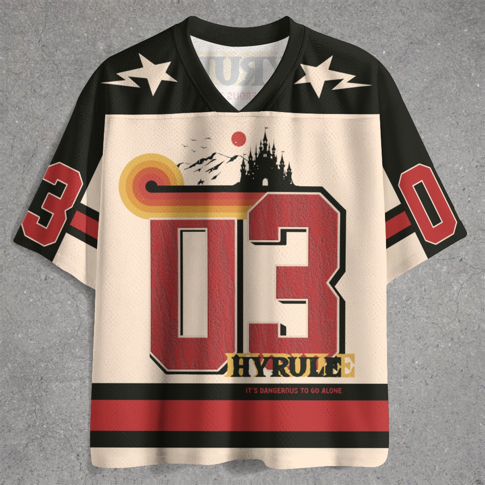 "Hyrule 03 Jersey" Vintage Sports Style Jersey Shirts