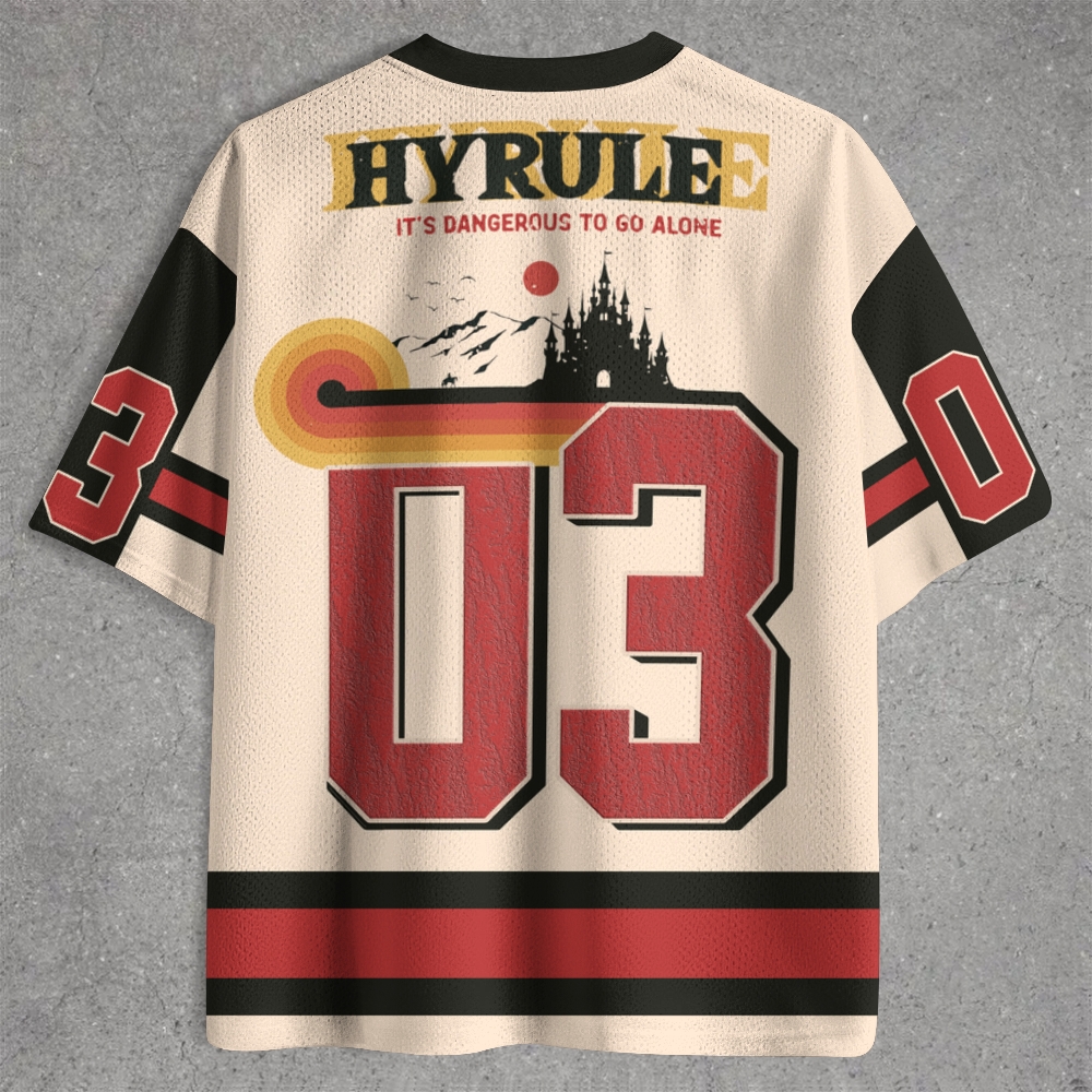 "Hyrule 03 Jersey" Vintage Sports Style Jersey Shirts