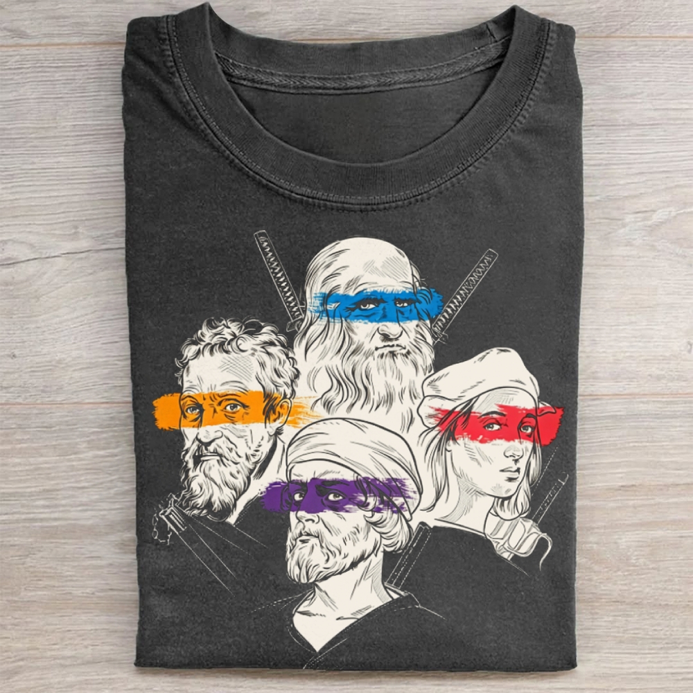 Renaissance Masters Portrait Vintage Washed Tee