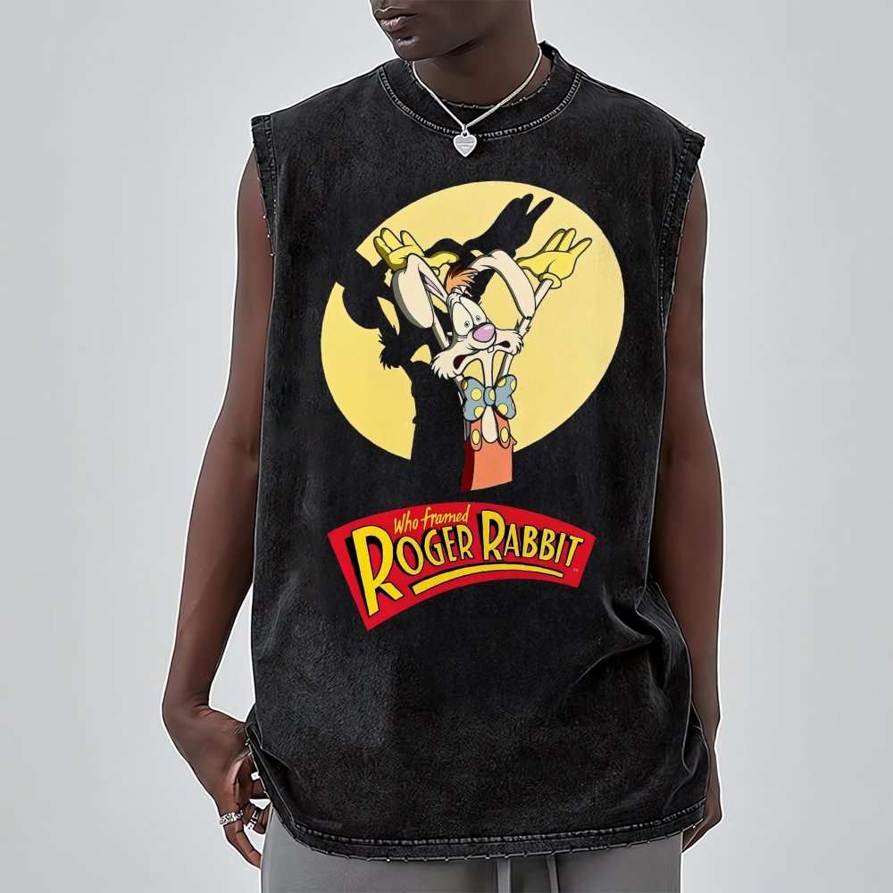 Retro Roger Rabbit Movie Washed Vest 