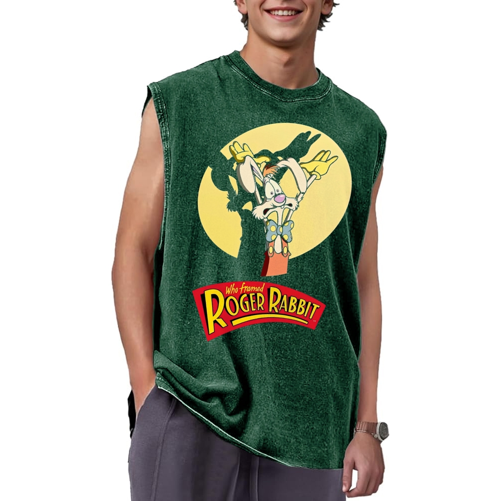 Retro Roger Rabbit Movie Washed Vest 