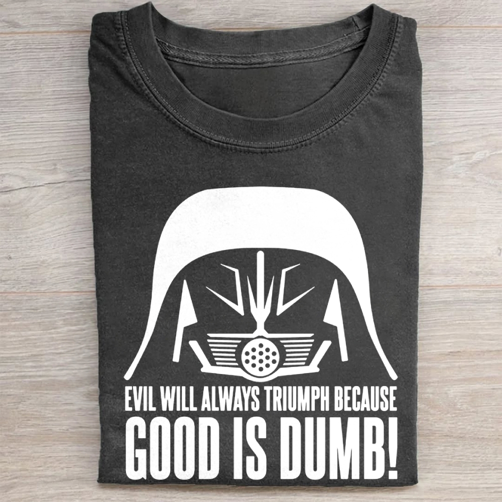 "Spaceballs Dark Helmet Quote" Villain Vintage Washed Tee